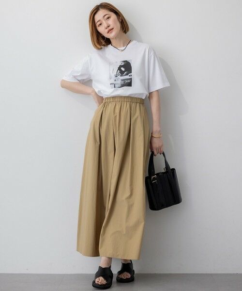 S size ONWARD(小さいサイズ) / エスサイズオンワード カットソー | 【洗える】JANE PACKERコラボ フォトプリント Tシャツ | 詳細9