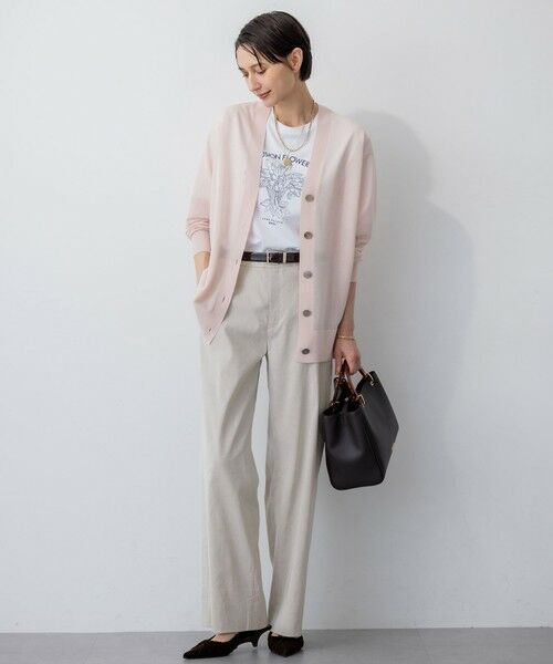 S size ONWARD(小さいサイズ) / エスサイズオンワード カットソー | 【洗える】JANE PACKERコラボ フラワー刺繍 Tシャツ | 詳細3