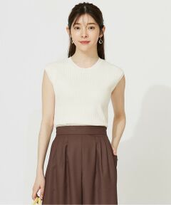 S size ONWARD(小さいサイズ) / エスサイズオンワード ニット・セーター | 【洗える】レーシ−ディテールフレンチ ニット