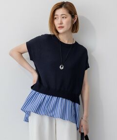 S size ONWARD(小さいサイズ) / エスサイズオンワード ニット・セーター | 【洗える】レイヤードデザイン ニット