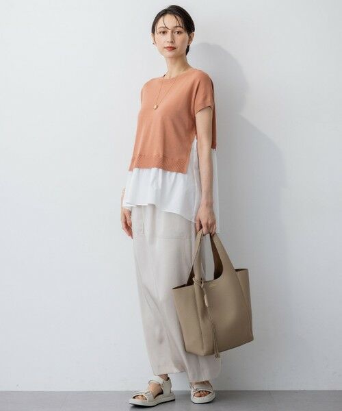 S size ONWARD(小さいサイズ) / エスサイズオンワード ニット・セーター | 【洗える】レイヤードデザイン ニット | 詳細1