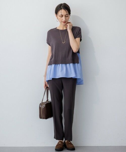 S size ONWARD(小さいサイズ) / エスサイズオンワード ニット・セーター | 【洗える】レイヤードデザイン ニット | 詳細3