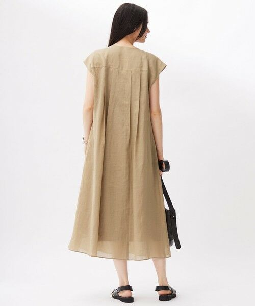 S size ONWARD(小さいサイズ) / エスサイズオンワード ロング・マキシ丈ワンピース | 【カタログ掲載・接触冷感・洗える】シアーラミーローンフレンチスリーブ ワンピース | 詳細3