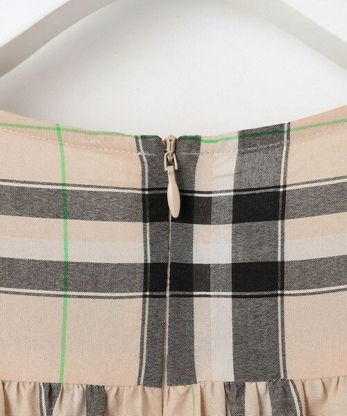 S size ONWARD(小さいサイズ) / エスサイズオンワード ロング・マキシ丈ワンピース | 【カタログ掲載・洗える】シアーブライトチェック ワンピース | 詳細11