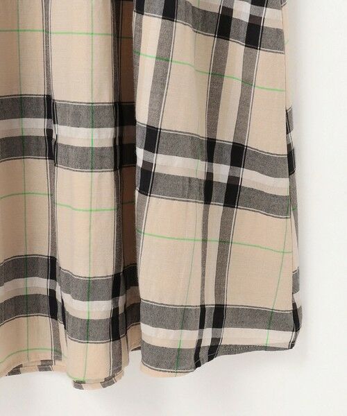 S size ONWARD(小さいサイズ) / エスサイズオンワード ロング・マキシ丈ワンピース | 【カタログ掲載・洗える】シアーブライトチェック ワンピース | 詳細8