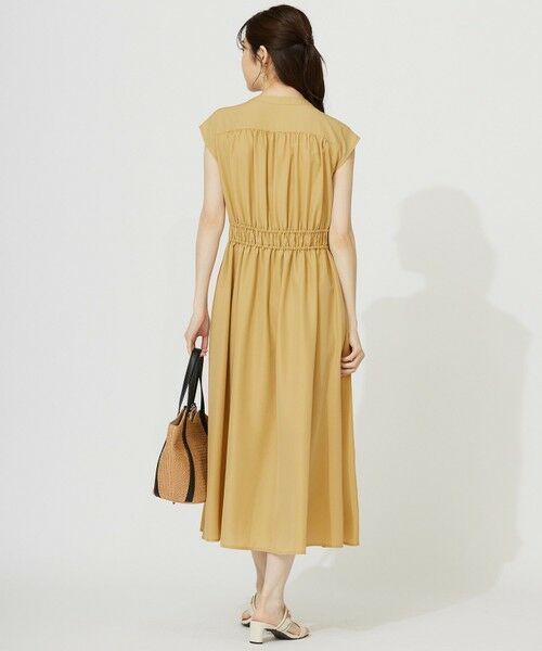 S size ONWARD(小さいサイズ) / エスサイズオンワード ロング・マキシ丈ワンピース | 【洗える】フロントボタンギャザー ワンピース | 詳細8