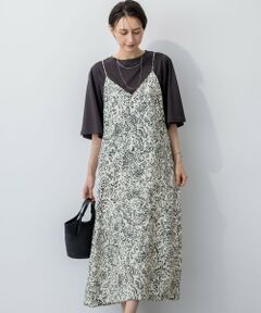 S size ONWARD(小さいサイズ) / エスサイズオンワード ロング・マキシ丈ワンピース | 【洗える】アンティークフラワープリント キャミソールワンピース