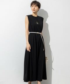 S size ONWARD(小さいサイズ) / エスサイズオンワード ロング・マキシ丈ワンピース | 【Oggi8月号掲載/接触冷感/洗える】ツイストコットンプレーティング スリーブレスワンピース