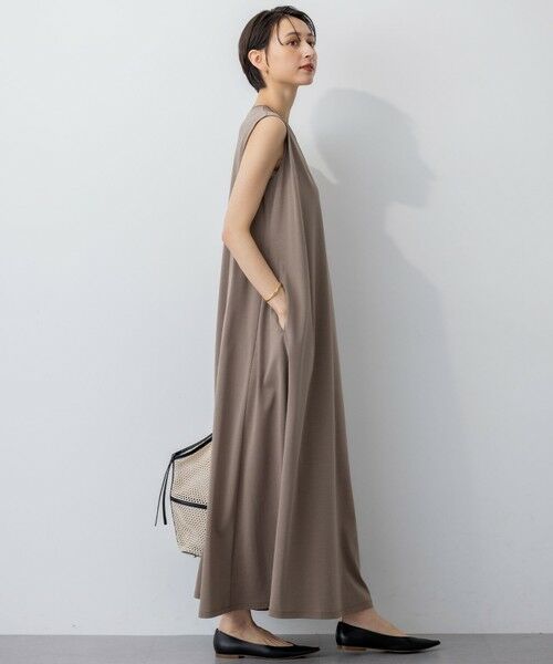 S size ONWARD(小さいサイズ) / エスサイズオンワード ロング・マキシ丈ワンピース | 【Oggi8月号掲載/接触冷感/洗える】ツイストコットンプレーティング スリーブレスワンピース | 詳細8