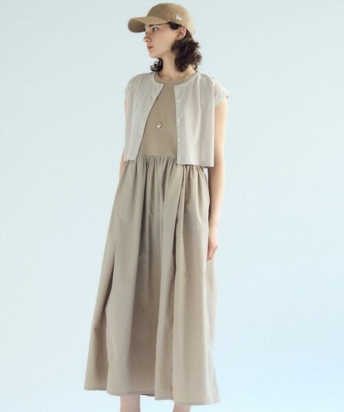 LIILU 8y ワンピース 再値下げ】リネンライクキャミワンピース 小さいサイズ 服