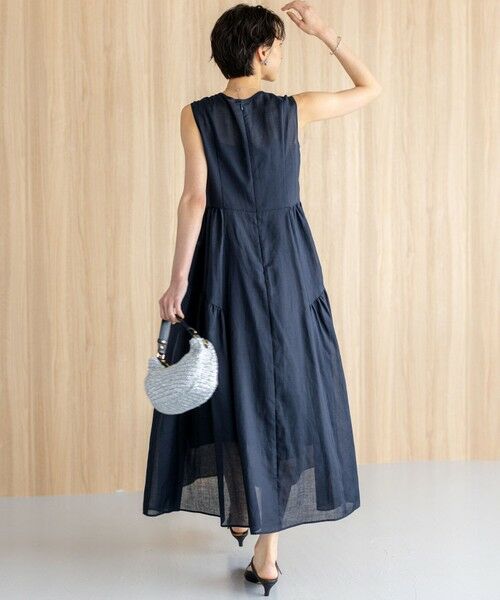 S size ONWARD(小さいサイズ) / エスサイズオンワード ロング・マキシ丈ワンピース | 【一部店舗限定/接触冷感/洗える】ラミータンブラー ノースリーブ ワンピース | 詳細20