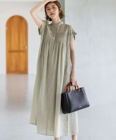 S size ONWARD(小さいサイズ) / エスサイズオンワード ロング・マキシ丈ワンピース | 【一部店舗限定/接触冷感/洗える】ラミータンブラー フレンチスリーブ ワンピース