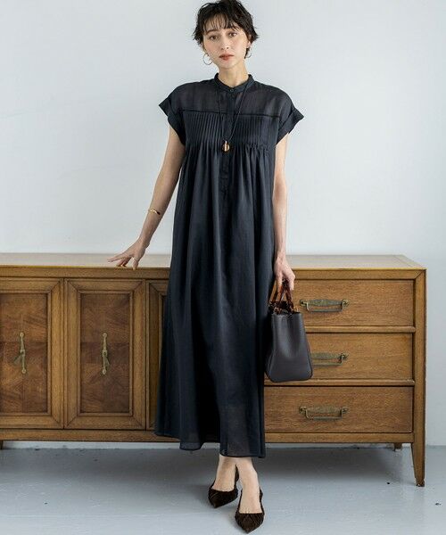 フォクシー 【 Pave Chocolate 】フレンチスリーブワンピース黒 フォクシーブティック ワンピース 40880 Dress(Pave Chocolate