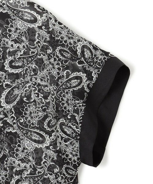 S size ONWARD(小さいサイズ) / エスサイズオンワード ロング・マキシ丈ワンピース | 【一部店舗限定/速乾性/洗える】モノトーンプリント ワンピース | 詳細10