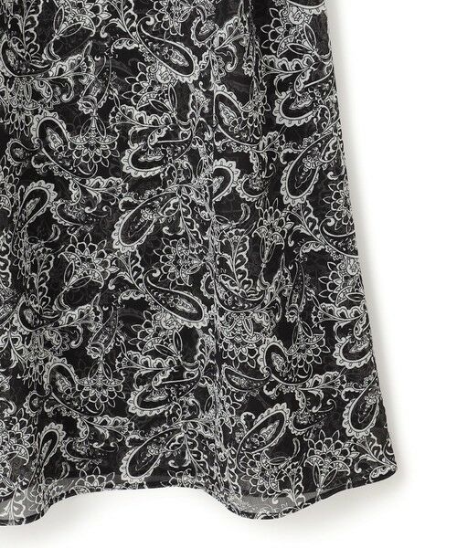 S size ONWARD(小さいサイズ) / エスサイズオンワード ロング・マキシ丈ワンピース | 【一部店舗限定/速乾性/洗える】モノトーンプリント ワンピース | 詳細11