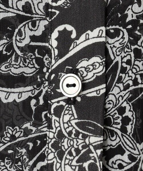 S size ONWARD(小さいサイズ) / エスサイズオンワード ロング・マキシ丈ワンピース | 【一部店舗限定/速乾性/洗える】モノトーンプリント ワンピース | 詳細13