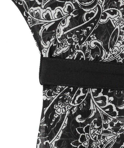 S size ONWARD(小さいサイズ) / エスサイズオンワード ロング・マキシ丈ワンピース | 【一部店舗限定/速乾性/洗える】モノトーンプリント ワンピース | 詳細16