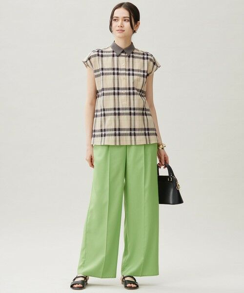 S size ONWARD(小さいサイズ) / エスサイズオンワード その他パンツ | 【カタログ掲載・接触冷感・UVケア・洗える】フルダルスパンマイクロピーチワイドストレート パンツ | 詳細17