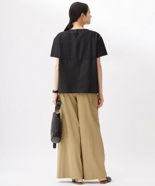 S size ONWARD(小さいサイズ) / エスサイズオンワード その他パンツ | 【カタログ掲載・接触冷感・UVカット・洗える】デニムライクボトムフレアワイド パンツ | 詳細7