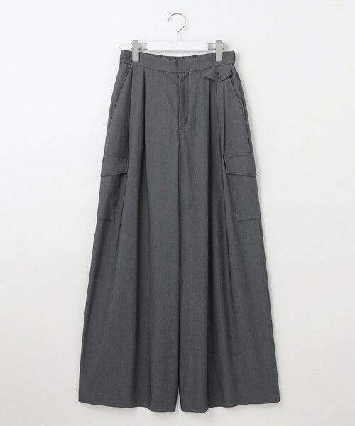 S size ONWARD(小さいサイズ) / エスサイズオンワード その他パンツ | 【カタログ掲載・接触冷感・UVカット・洗える】デニムライクボトムフレアワイド パンツ | 詳細22