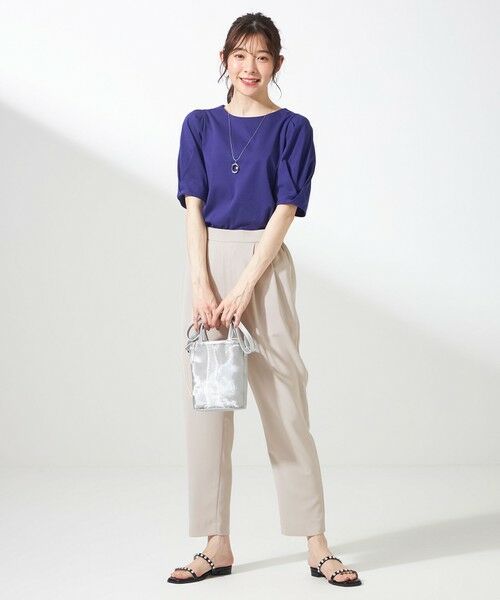 S size ONWARD(小さいサイズ) / エスサイズオンワード その他パンツ | 【接触冷感・吸水速乾・UVカット】サラキレイ テーパードパンツ | 詳細5