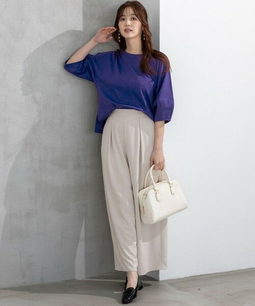 S size ONWARD(小さいサイズ) / エスサイズオンワード その他パンツ | 【接触冷感・吸水速乾・UVカット】サラキレイ ワイドパンツ | 詳細1