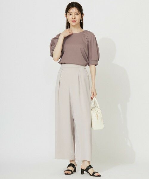 S size ONWARD(小さいサイズ) / エスサイズオンワード その他パンツ | 【接触冷感・吸水速乾・UVカット】サラキレイ ワイドパンツ | 詳細2