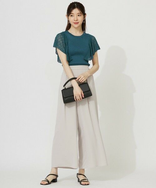 S size ONWARD(小さいサイズ) / エスサイズオンワード その他パンツ | 【接触冷感・吸水速乾・UVカット】サラキレイ ワイドパンツ | 詳細3