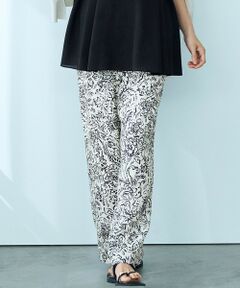 S size ONWARD(小さいサイズ) / エスサイズオンワード その他パンツ | 【洗える】アンティークフラワープリント ワイド パンツ