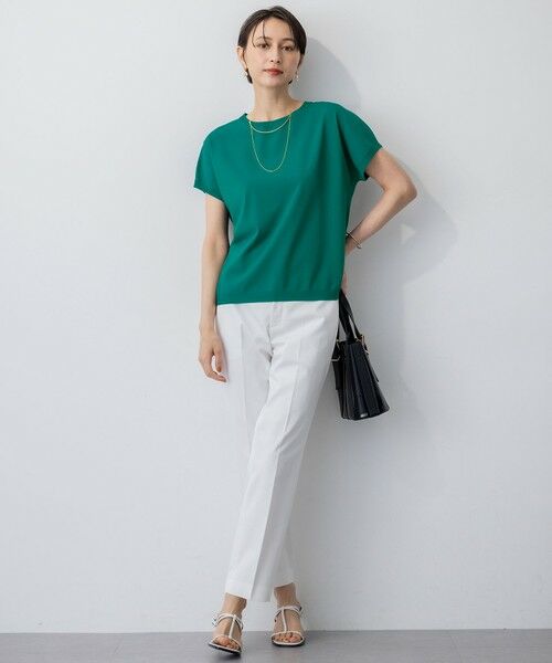 S size ONWARD(小さいサイズ) / エスサイズオンワード その他パンツ | 【UVケア/洗える】コンパクトクロス テーパード パンツ | 詳細4