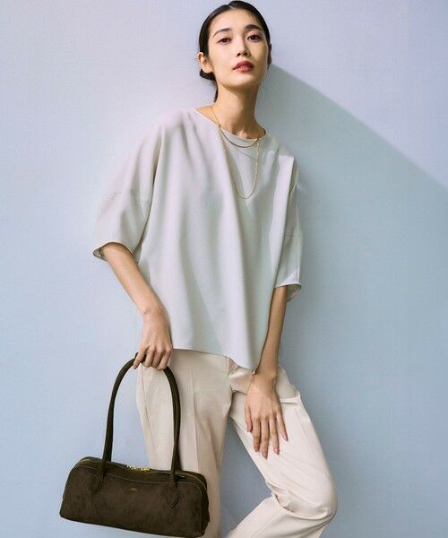 S size ONWARD(小さいサイズ) / エスサイズオンワード その他パンツ | 【UVケア/洗える】コンパクトクロス テーパード パンツ | 詳細14