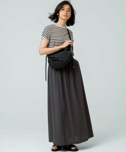 S size ONWARD(小さいサイズ) / エスサイズオンワード ミニ・ひざ丈スカート | 【WEB&一部店舗限定/接触冷感/洗える】ツイストコットンプレーティング スカート | 詳細1