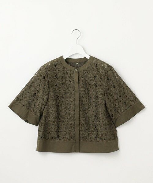 S size ONWARD(小さいサイズ) / エスサイズオンワード シャツ・ブラウス | 【カタログ掲載・洗える】フラワータイルレース ブラウス | 詳細10