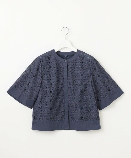 S size ONWARD(小さいサイズ) / エスサイズオンワード シャツ・ブラウス | 【カタログ掲載・洗える】フラワータイルレース ブラウス | 詳細13