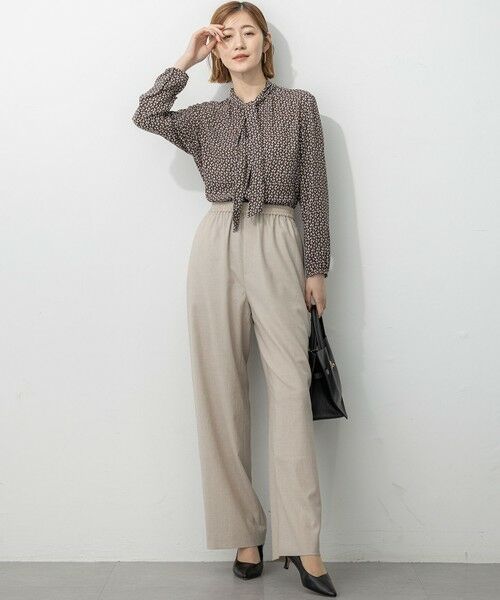 S size ONWARD(小さいサイズ) / エスサイズオンワード シャツ・ブラウス | 【洗える】モダンジオメトリックプリント ブラウス | 詳細3