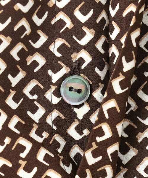 S size ONWARD(小さいサイズ) / エスサイズオンワード シャツ・ブラウス | 【洗える】モダンジオメトリックプリント ブラウス | 詳細11