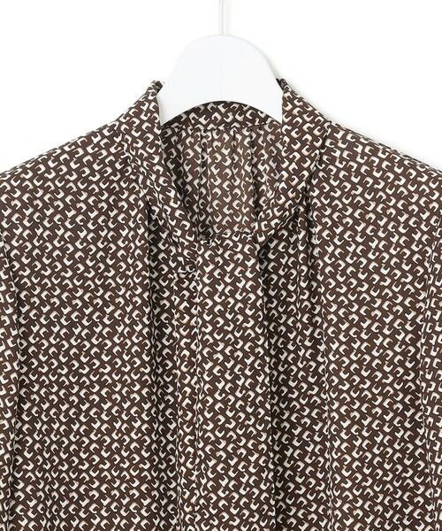 S size ONWARD(小さいサイズ) / エスサイズオンワード シャツ・ブラウス | 【洗える】モダンジオメトリックプリント ブラウス | 詳細7