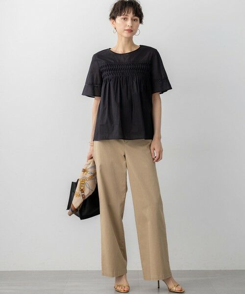 S size ONWARD(小さいサイズ) / エスサイズオンワード シャツ・ブラウス | 【WEB&一部店舗限定】コットンローン ピンタック フレア ブラウス | 詳細2