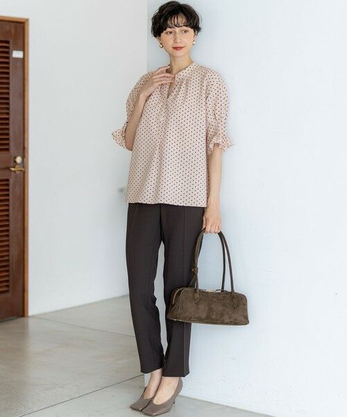 S size ONWARD(小さいサイズ) / エスサイズオンワード シャツ・ブラウス | 【WEB&一部店舗限定/洗える】ドットプリント サッカー ブラウス | 詳細2