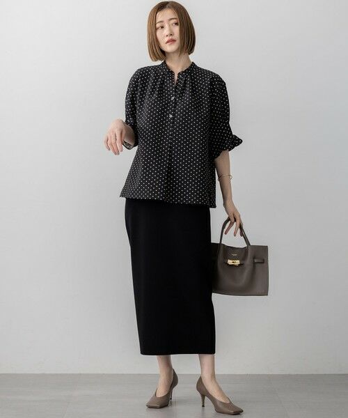 S size ONWARD(小さいサイズ) / エスサイズオンワード シャツ・ブラウス | 【好評につき追加予約/WEB&一部店舗限定/洗える】ドットプリント サッカー ブラウス | 詳細23