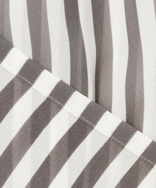 S size ONWARD(小さいサイズ) / エスサイズオンワード シャツ・ブラウス | 【WEB&一部店舗限定/洗える】ストライププリント シフォン ブラウス | 詳細12