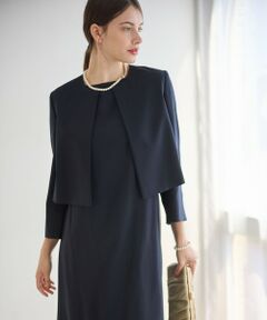 S size ONWARD(小さいサイズ) / エスサイズオンワード その他アウター | 【APPLAUDIR】バックサテンジョーゼット ジャケット