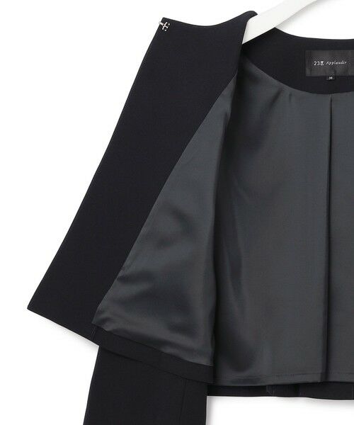 S size ONWARD(小さいサイズ) / エスサイズオンワード その他アウター | 【APPLAUDIR】バックサテンジョーゼット ジャケット | 詳細16