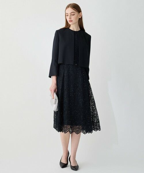 S size ONWARD(小さいサイズ) / エスサイズオンワード その他アウター | 【APPLAUDIR】バックサテンジョーゼット ジャケット | 詳細6