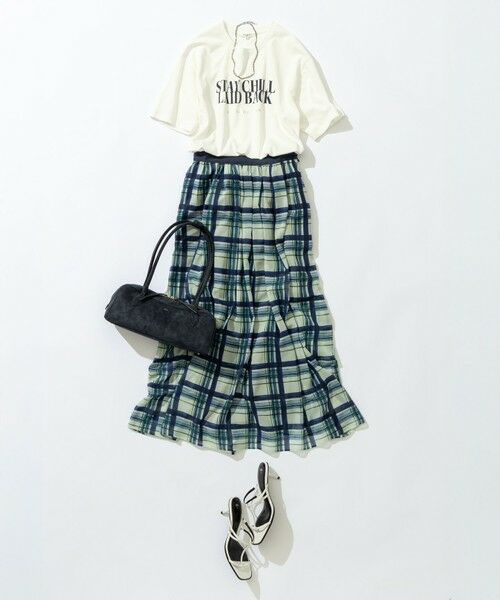 S size ONWARD(小さいサイズ) / エスサイズオンワード カットソー | 【SLOW/一部店舗限定】MVSコットン ロゴTシャツ | 詳細4