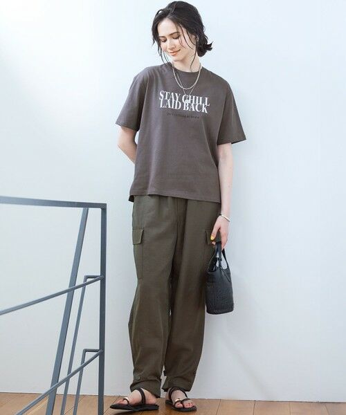 S size ONWARD(小さいサイズ) / エスサイズオンワード カットソー | 【SLOW/一部店舗限定】MVSコットン ロゴTシャツ | 詳細6