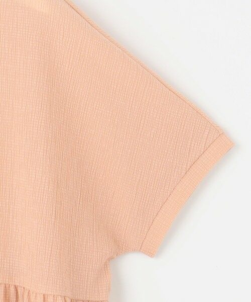 S size ONWARD(小さいサイズ) / エスサイズオンワード カットソー | 【洗える】リネンサッカーコンビペプラム カットソー | 詳細9