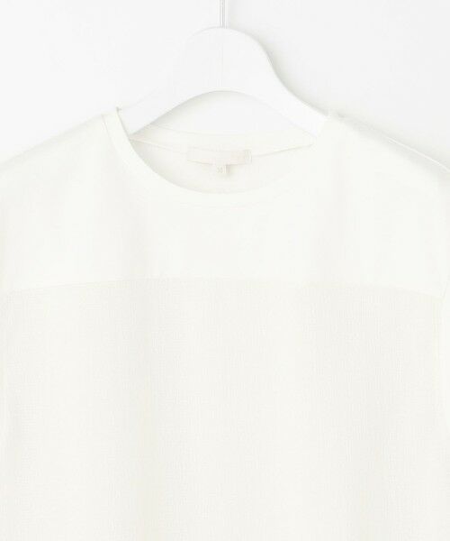 S size ONWARD(小さいサイズ) / エスサイズオンワード カットソー | リネンサッカーコンビブロッキング カットソー | 詳細8