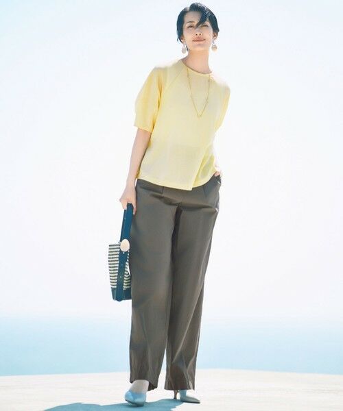 S size ONWARD(小さいサイズ) / エスサイズオンワード カットソー | 【カタログ掲載・洗える】シアーフライス Tシャツ | 詳細2