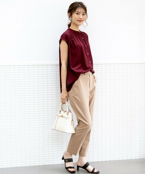 S size ONWARD(小さいサイズ) / エスサイズオンワード シャツ・ブラウス | 【接触冷感・UVカット・洗える】ハイストレッチスムース2WAY ブラウス | 詳細6